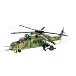 WOMA C0896 0896 non  TRỰC THĂNG VŨ TRANG MI 24 bộ đồ chơi xếp lắp ráp ghép mô hình Military Army AIR FORCE Quân Sự Bộ Đội 1006 khối
