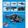 SEMBO 705993 non  PHÁO HẠM Z-10 bộ đồ chơi xếp lắp ráp ghép mô hình Military Army Z-10 ATTACK HELICOPTER Quân Sự Bộ Đội 1225 khối