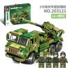SEMBO 203121 non  PHÁO 155MM GẮN TRÊN XE bộ đồ chơi xếp lắp ráp ghép mô hình Military Army 155MM VEHICLE MOUNTED HOWITZER Quân Sự Bộ Đội 603 khối