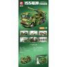 SEMBO 203121 non  PHÁO 155MM GẮN TRÊN XE bộ đồ chơi xếp lắp ráp ghép mô hình Military Army 155MM VEHICLE MOUNTED HOWITZER Quân Sự Bộ Đội 603 khối