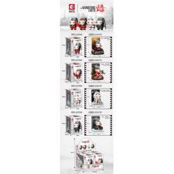 SEMBO 107033 107034 107035 107036 non  XÂY DỰNG BÚP BÊ 4 PHONG CÁCH bộ đồ chơi xếp lắp ráp ghép mô hình The Wandering Earth Lưu Lạc Địa Cầu 923 khối