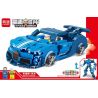MINGDI 10060 non  CƠ KHÍ TỐC ĐỘ BUGADI-CHIRON bộ đồ chơi xếp lắp ráp ghép mô hình Racers SPEED ARMOR Đua Tốc Độ 497 khối