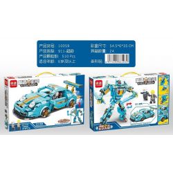 MINGDI LEIBAO 10059 non  TỐC ĐỘ MECH 911-SIÊU XE bộ đồ chơi xếp lắp ráp ghép mô hình Racers SPEED ARMOR Đua Tốc Độ 510 khối