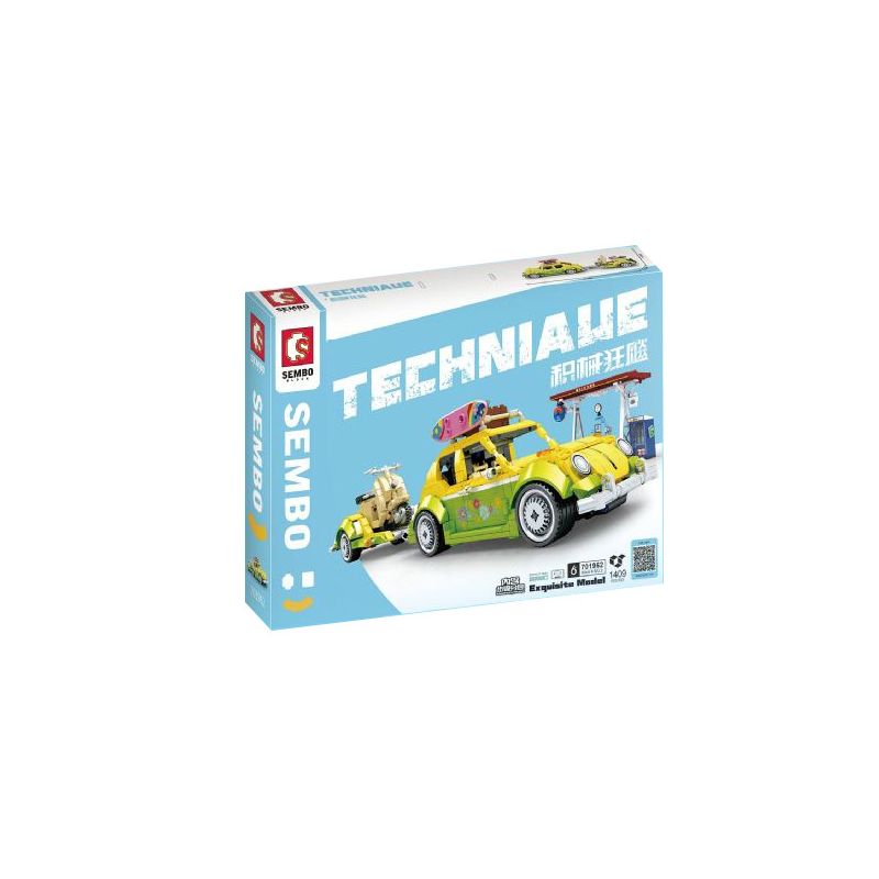 SEMBO 701962 non  BỌ CÁNH CỨNG bộ đồ chơi xếp lắp ráp ghép mô hình  Kỹ Thuật Công Nghệ Cao Mô Hình Phương Tiện 1409 khối