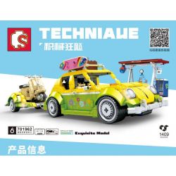 SEMBO 701962 non  BỌ CÁNH CỨNG bộ đồ chơi xếp lắp ráp ghép mô hình  Kỹ Thuật Công Nghệ Cao Mô Hình Phương Tiện 1409 khối