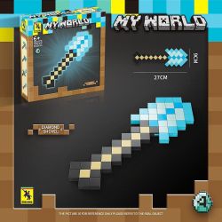 RENZAIMA 733 non  MINECRAFT LẮP RÁP VŨ KHÍ 4 KIỂU bộ đồ chơi xếp lắp ráp ghép mô hình MY WORLD Game Xây Dựng 932 khối