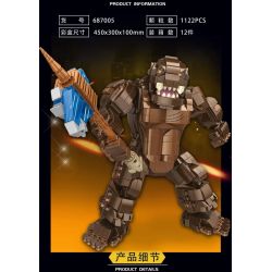 PanlosBrick 687005 Panlos Brick 687005 non  KINGKONG M bộ đồ chơi xếp lắp ráp ghép mô hình Movie & Game KING KONG Phim Và Trò Chơi 1122 khối
