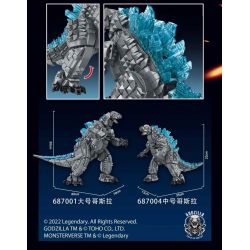PanlosBrick 687004 Panlos Brick 687004 non  QUÁI VẬT M bộ đồ chơi xếp lắp ráp ghép mô hình Movie & Game GODZILLA Phim Và Trò Chơi 1284 khối