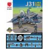 XIANG JUN XJ-820C 820C XJ820C non  J-31 bộ đồ chơi xếp lắp ráp ghép mô hình Military Army Quân Sự Bộ Đội 468 khối