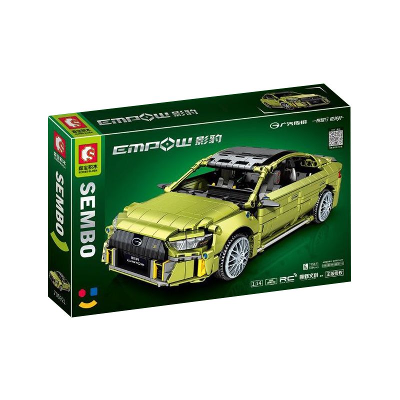 SEMBO 705921 705922 non  GAC TRUMPCHI BÓNG BÁO 1:14 tỷ lệ 1:14 bộ đồ chơi xếp lắp ráp ghép mô hình  EMPOW Kỹ Thuật Công Nghệ Cao Mô Hình Phương Tiện 1244 khối