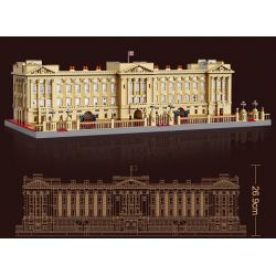 CADA DOUBLEE C61501 61501 non  CUNG ĐIỆN BUCKINGHAM bộ đồ chơi xếp lắp ráp ghép mô hình Architecture BUCKINGHAM PALACE Công Trình Kiến Trúc 5604 khối