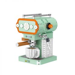ZHEGAO 01008 non  MÁY PHA CÀ PHÊ HIỆN ĐẠI bộ đồ chơi xếp lắp ráp ghép mô hình Creator COFFEE MACHINE Sáng Tạo 640 khối