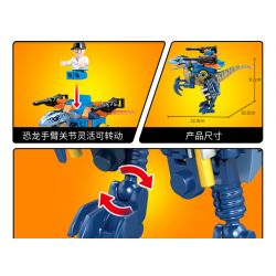 SEMBO 205017 205018 205019 205020 non  THẾ GIỚI KHỦNG LONG 4 PHONG CÁCH bộ đồ chơi xếp lắp ráp ghép mô hình DINOSAUR WORLD 654 khối