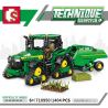 SEMBO 710950 non  TRANG TRẠI MÁY MÓC JOHN DEERE bộ đồ chơi xếp lắp ráp ghép mô hình 1404 khối