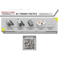 SEMBO 709800 non  XE CỨU THƯƠNG bộ đồ chơi xếp lắp ráp ghép mô hình FLATBED TRUCK 785 khối