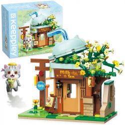 KEEPPLEY K28007 28007 non  QUÁN TRÀ SỮA MEI SHORT bộ đồ chơi xếp lắp ráp ghép mô hình LOVELY STREET MILK TEA