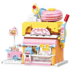 KEEPPLEY K28006 28006 non  TIỆM BÁNH CAM BÉO bộ đồ chơi xếp lắp ráp ghép mô hình LOVELY STREET CHEESE CAKE