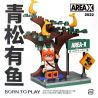 X AREA-X AX005 non  THÔNG XANH VÀ CÁ bộ đồ chơi xếp lắp ráp ghép mô hình Creator Sáng Tạo