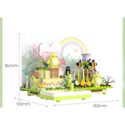 JAKI JK6382 6382 non  VỪA CHỚM NỞ BUMBLEBEE WILD WIZARD bộ đồ chơi xếp lắp ráp ghép mô hình 354 khối