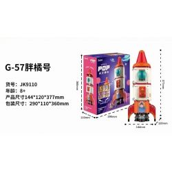 JAKI JK9110 9110 non  TÊN LỬA ĐỎ bộ đồ chơi xếp lắp ráp ghép mô hình