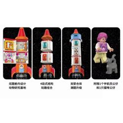 JAKI JK9110 9110 non  TÊN LỬA ĐỎ bộ đồ chơi xếp lắp ráp ghép mô hình