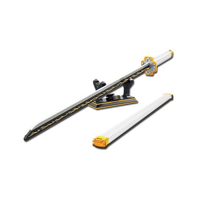 DK 1506 WE GAME COMING 66012 non  VỢ TÔI CON DAO BÁNH XE MẶT TRỜI ZENITSU bộ đồ chơi xếp lắp ráp ghép mô hình Kimetsu No Yaiba Thanh Gươm Diệt Quỷ 956 khối