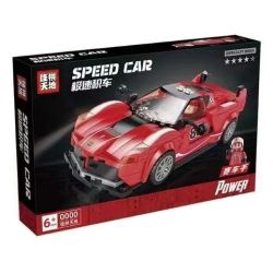 JAKI JK9018 9018 JIAPIN TIANDI JP2133 2133 non  FERRARI FXX K LÙI XE tỷ lệ 1:25 bộ đồ chơi xếp lắp ráp ghép mô hình 239 khối
