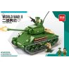 MINGDI 9033 non  XE TĂNG HẠNG TRUNG SHERMAN bộ đồ chơi xếp lắp ráp ghép mô hình World War Ii M4 SHERMAN MEDIUM TANK Chiến Tranh Thế Giới Thứ 2 538 khối