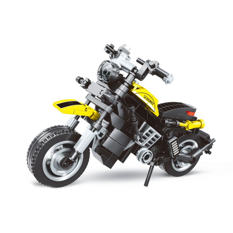 LEIBAO 8112 non  MÔ TÔ DUCATI SCRAMBLER bộ đồ chơi xếp lắp ráp ghép mô hình Racers Đua Tốc Độ 305 khối