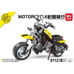 LEIBAO 8112 non  MÔ TÔ DUCATI SCRAMBLER bộ đồ chơi xếp lắp ráp ghép mô hình Racers Đua Tốc Độ 305 khối