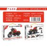 LEIBAO 8111 non  MÔ TÔ DUCATI XDIAVEL bộ đồ chơi xếp lắp ráp ghép mô hình Racers Đua Tốc Độ 305 khối