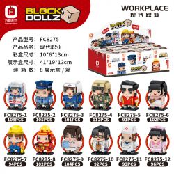 FORANGE FC8275 8275 non  12 NGHỀ NGHIỆP HIỆN ĐẠI bộ đồ chơi xếp lắp ráp ghép mô hình Brickheadz Nhân Vật Đầu To
