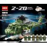 LWCK 90048 non  TRỰC THĂNG CHIẾN THUẬT CHUNG Z-20 bộ đồ chơi xếp lắp ráp ghép mô hình Z-20 ATTACK HELICOPTER 2316 khối