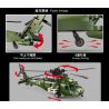 LWCK 90048 non  TRỰC THĂNG CHIẾN THUẬT CHUNG Z-20 bộ đồ chơi xếp lắp ráp ghép mô hình Z-20 ATTACK HELICOPTER 2316 khối