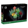 BRICK ELEMENT 19012 non  BÙI THẦN bộ đồ chơi xếp lắp ráp ghép mô hình PATTED PLANTS 393 khối