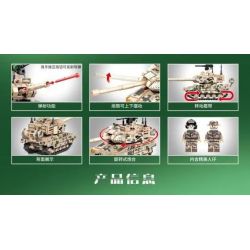 SEMBO 203117 non  XE TĂNG HẠNG NHẸ KIỂU 15 bộ đồ chơi xếp lắp ráp ghép mô hình Military Army TYPE 15 LIGHT TANK Quân Sự Bộ Đội 455 khối
