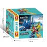 SEMBO 103321 103322 103323 103320 non  GIÁP THÉP KẾT HỢP GALE KNIGHT 4 bộ đồ chơi xếp lắp ráp ghép mô hình MECHA OF STEEL 669 khối