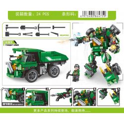 MINGDI D027 non  PHƯƠNG TIỆN VẬN CHUYỂN bộ đồ chơi xếp lắp ráp ghép mô hình 535 khối