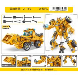 MINGDI D026 non  XE TẢI bộ đồ chơi xếp lắp ráp ghép mô hình 485 khối