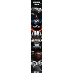 JIESTAR 67109 non  MÁY BAY NÉM BOM TITAN bộ đồ chơi xếp lắp ráp ghép mô hình Star Wars TIE BOMBER Chiến Tranh Giữa Các Vì Sao 1010 khối