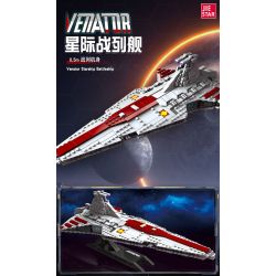 JIESTAR 67106 non  VENATO - TÀU TUẦN DƯƠNG TẤN CÔNG LỚP REPUBLIC bộ đồ chơi xếp lắp ráp ghép mô hình Star Wars VENATOR Chiến Tranh Giữa Các Vì Sao 960 khối