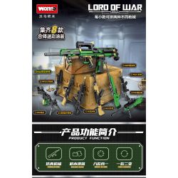 WOMA C0168 0168 non  SƠN NGỤY TRANG SÚNG TRƯỜNG TẤN CÔNG GROZA 8 TỔ HỢP bộ đồ chơi xếp lắp ráp ghép mô hình LORD OF WAR 615 khối