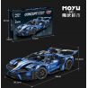 MOYU BLOCK MY88016 88016 non  SIÊU XE LE GT 1:8 tỷ lệ 1:8 bộ đồ chơi xếp lắp ráp ghép mô hình  CONCEPT SUPERCAR Kỹ Thuật Công Nghệ Cao Mô Hình Phương Tiện 3624 khối