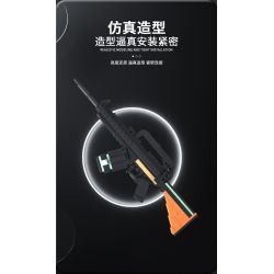 PanlosBrick 630004 Panlos Brick 630004 non  ĐỘI SWAT SÚNG TRƯỜNG M416 KẾT HỢP 8 bộ đồ chơi xếp lắp ráp ghép mô hình Military Army Quân Sự Bộ Đội 346 khối