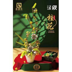 QIZHILE 92010 non  HOA MỘC TÊ bộ đồ chơi xếp lắp ráp ghép mô hình Creator FRAGRANS Sáng Tạo 430 khối