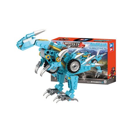 WISE BLOCK HA389710 389710 non  PARASAUROLOPHUS CƠ KHÍ CẢM ???NG bộ đồ chơi xếp lắp ráp ghép mô hình DINOSAUR 256 khối