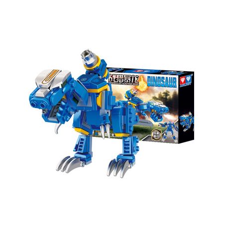 WISE BLOCK HA389701-A 389701-A non  CHIẾN TRANH SĂN TYRANNOSAURUS TẤN CÔNG REX bộ đồ chơi xếp lắp ráp ghép mô hình DINOSAUR 164 khối