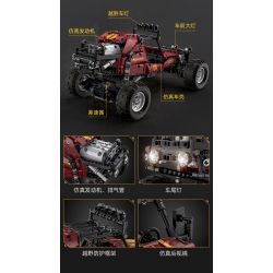 CADA DOUBLEE C64002 64002 non  ĐUA XE KART bộ đồ chơi xếp lắp ráp ghép mô hình KNIVES OUT 788 khối