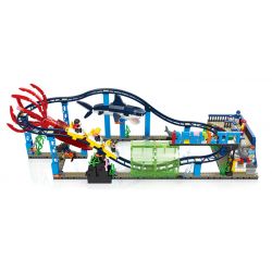 JIESTAR 37400 non  TỐC ĐỘ ĐẠI DƯƠNG bộ đồ chơi xếp lắp ráp ghép mô hình DEEPLIFT 1308 khối