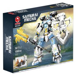 JUHANG TECHNOLOGY 670 non  CHIẾN BINH TITAN MECH bộ đồ chơi xếp lắp ráp ghép mô hình SAMURAI MECHA 1588 khối